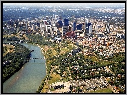 Kanada, Miasta, Panorama, Edmonton